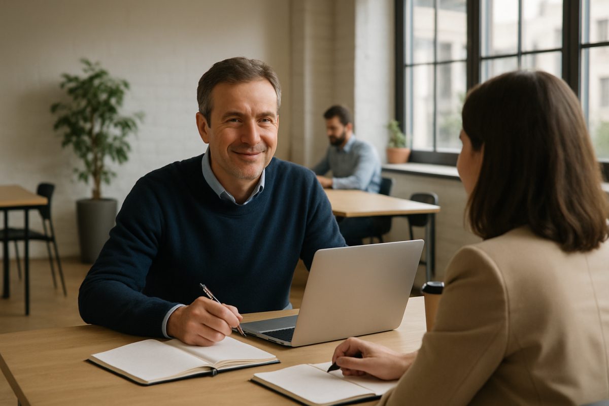 Reconversion a 45 ans : pourquoi le portage salarial rassure recruteurs et banques